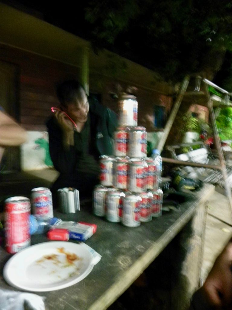 50cent can beer tower