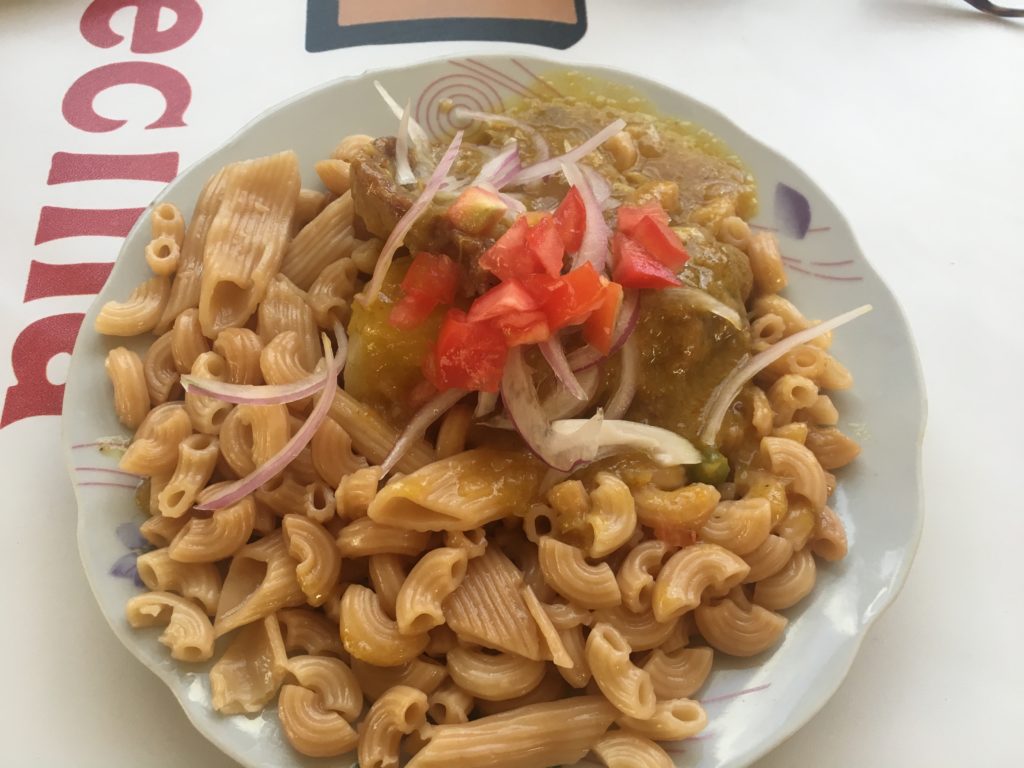 マカロニとステーキ