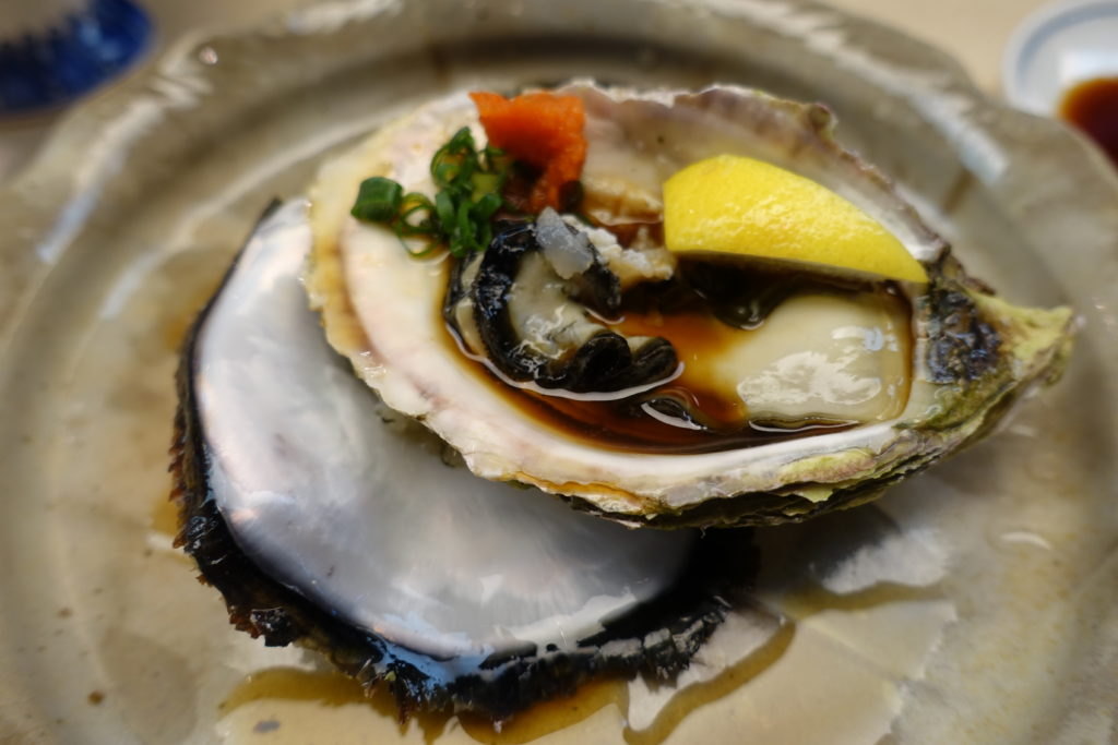 牡蠣のポン酢