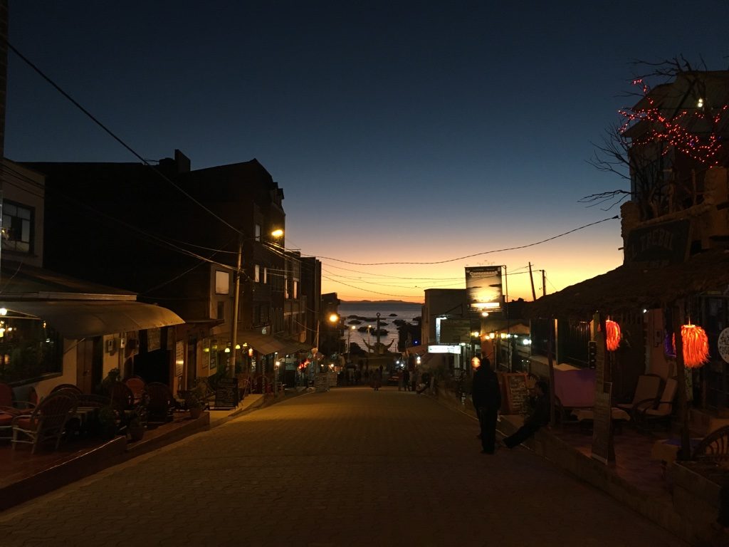 コパカバーナの夕暮れ